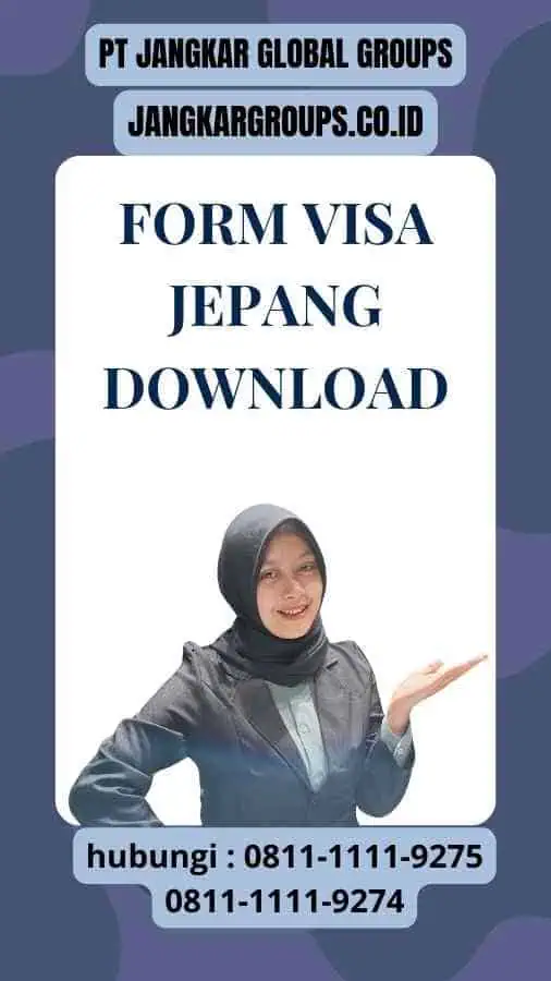 Form Visa Jepang Download