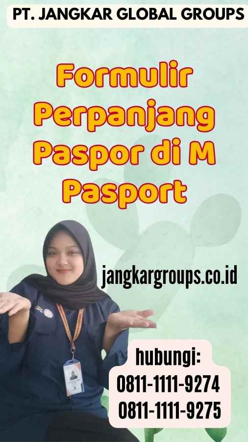 Formulir Perpanjang Paspor di M Pasport