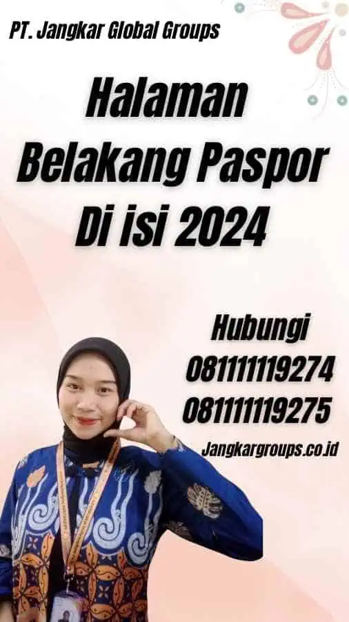 Halaman Belakang Paspor Di isi 2024