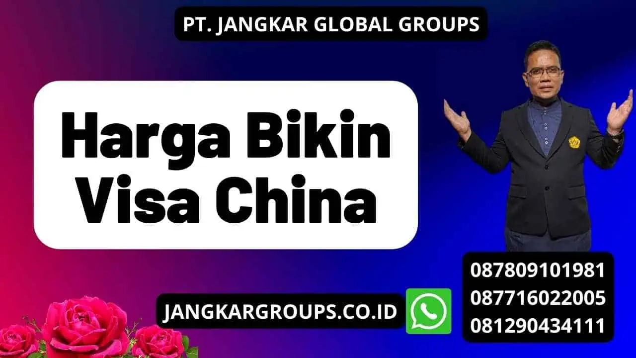 Harga Bikin Visa China