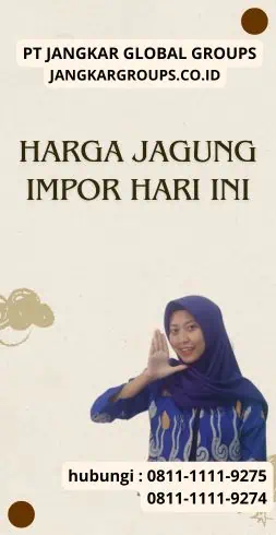 Harga Jagung Impor Hari Ini