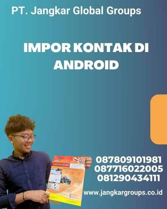 Impor Kontak di Android