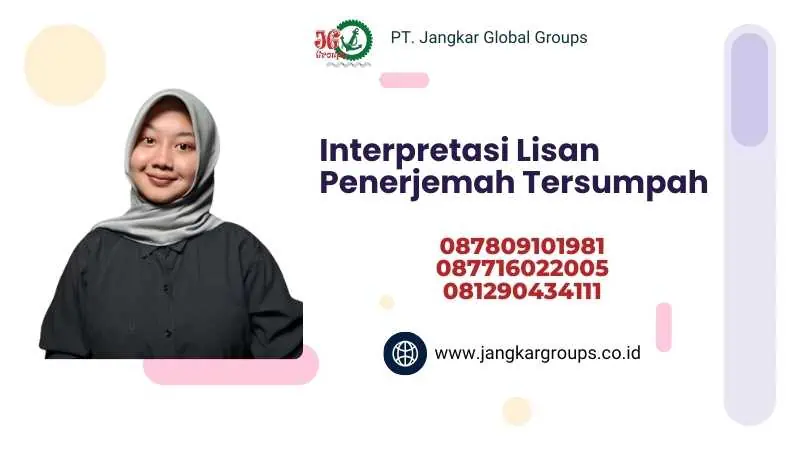 Interpretasi Lisan Penerjemah Tersumpah