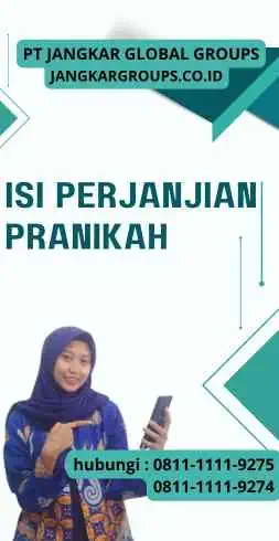 Isi Perjanjian Pranikah