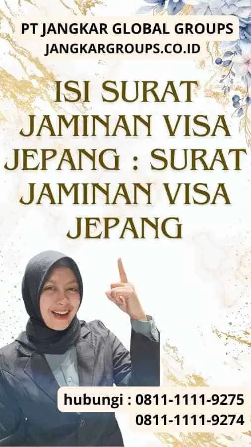 Isi Surat Jaminan Visa Jepang Surat Jaminan Visa Jepang