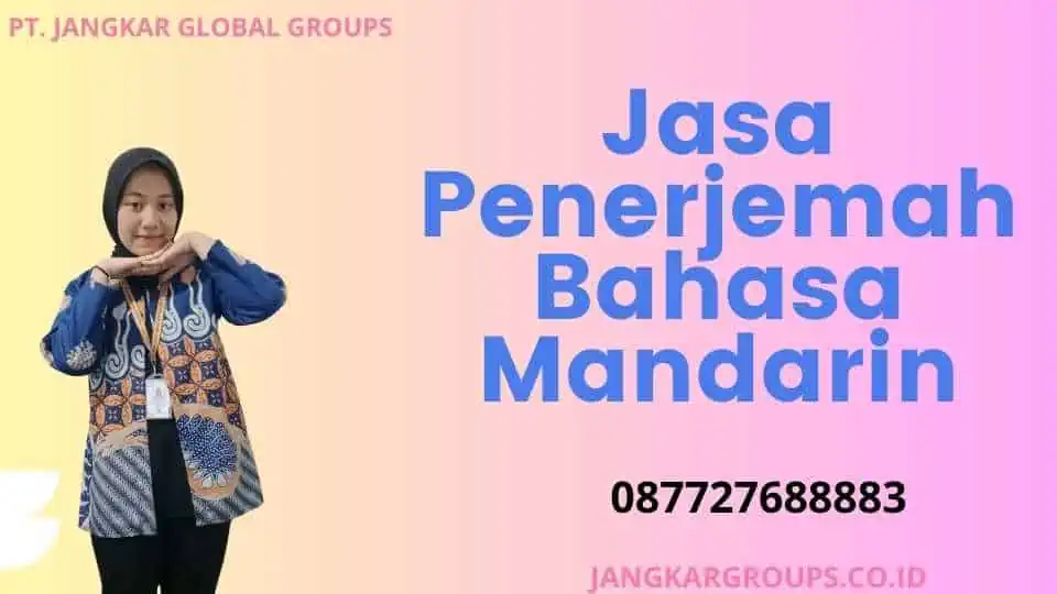 Jasa Penerjemah Bahasa Mandarin