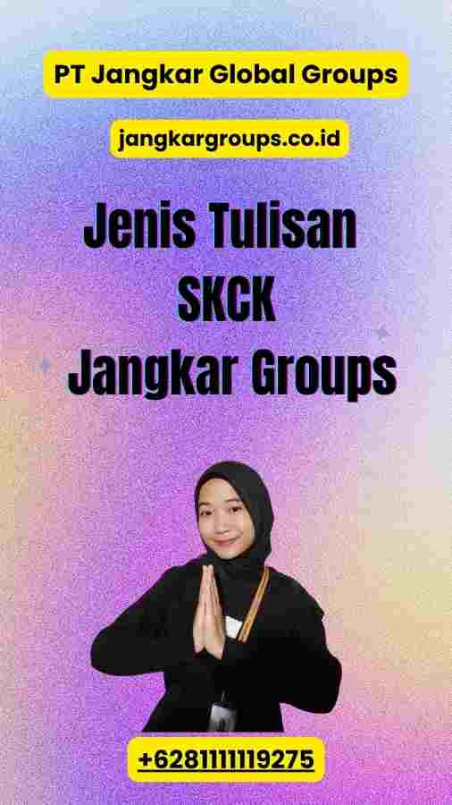 Jenis Tulisan SKCK Jangkar Groups