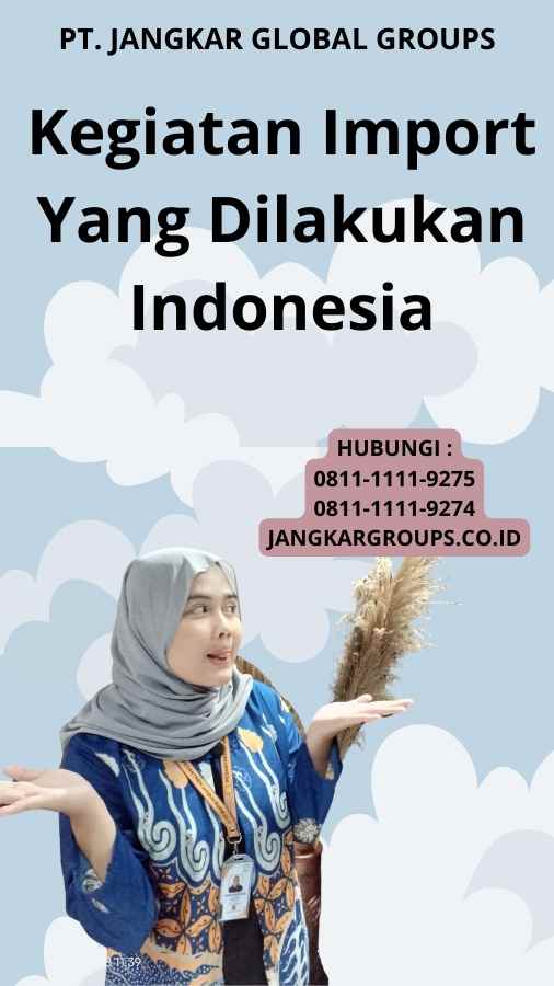 Kegiatan Import Yang Dilakukan Indonesia