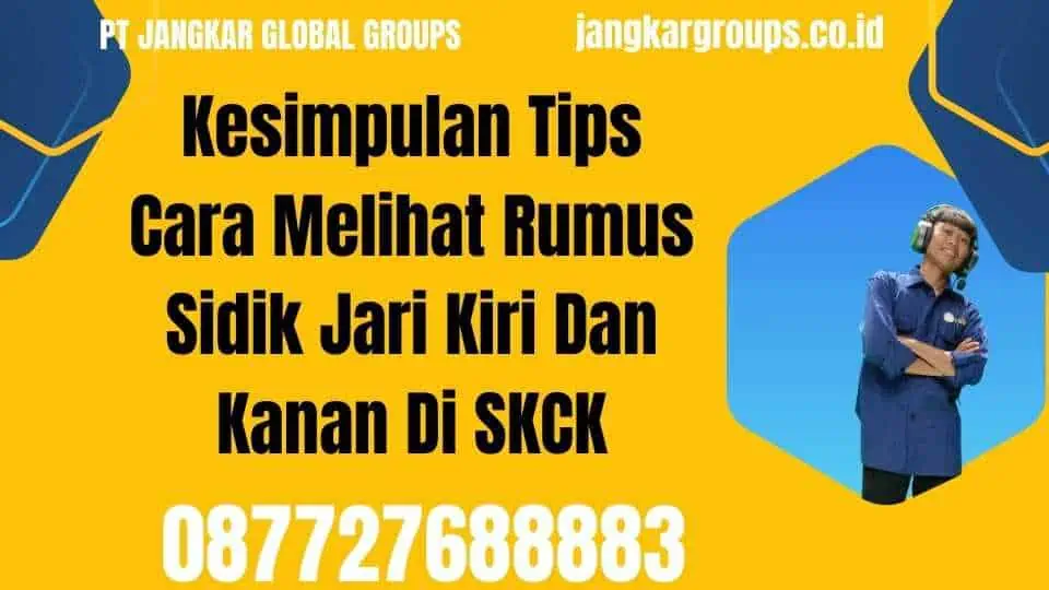 Kesimpulan Tips Cara Melihat Rumus Sidik Jari Kiri Dan Kanan Di SKCK