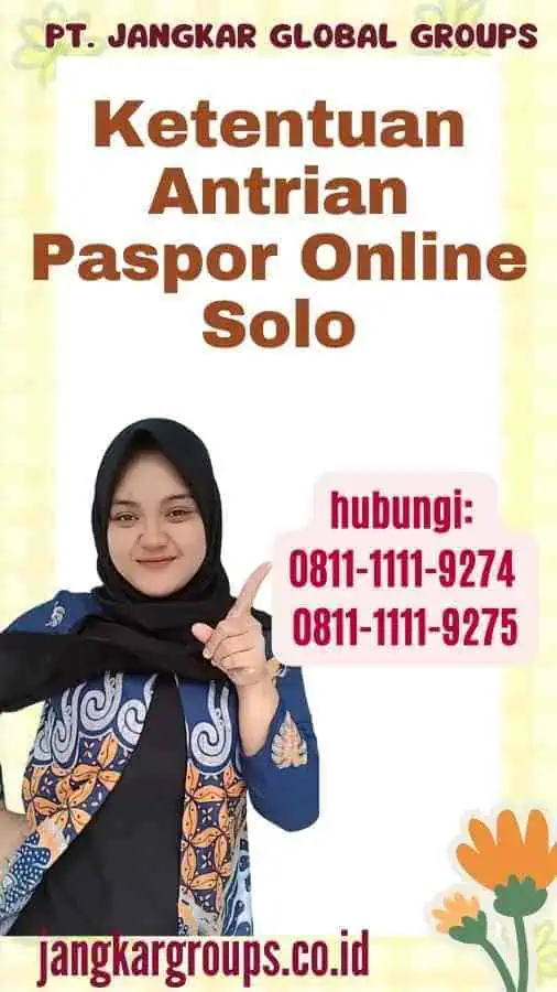 Ketentuan Antrian Paspor Online Solo