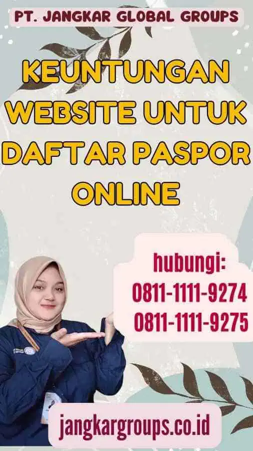 Keuntungan Website untuk Daftar Paspor Online