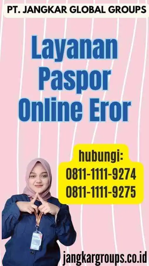 Layanan Paspor Online Eror