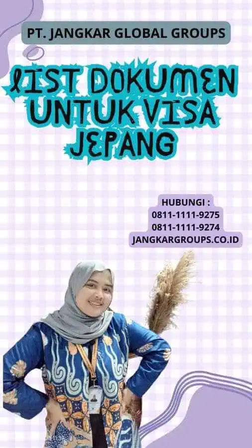 List Dokumen Untuk Visa Jepang