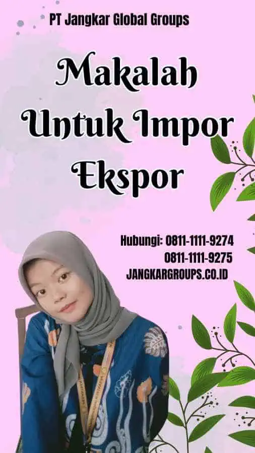 Makalah Untuk Impor Ekspor