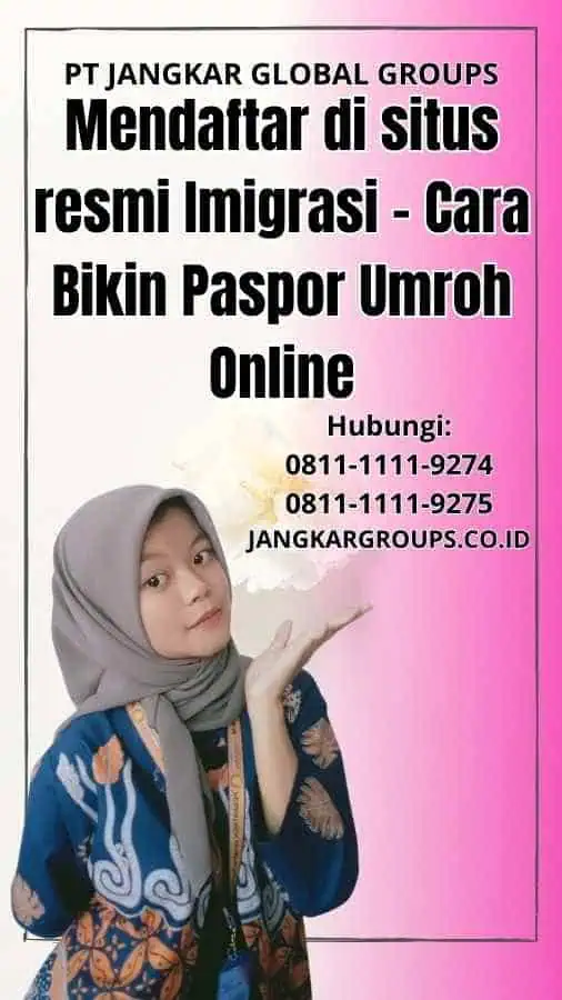 Mendaftar di situs resmi Imigrasi Cara Bikin Paspor Umroh Online