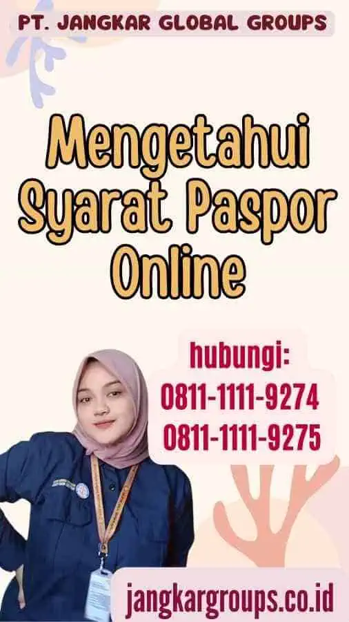 Mengetahui Syarat Paspor Online