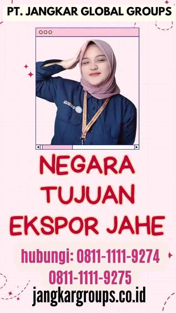 Negara Tujuan Ekspor Jahe