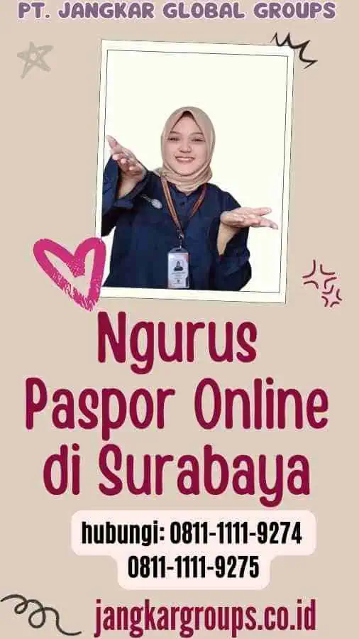 Ngurus Paspor Online di Surabaya