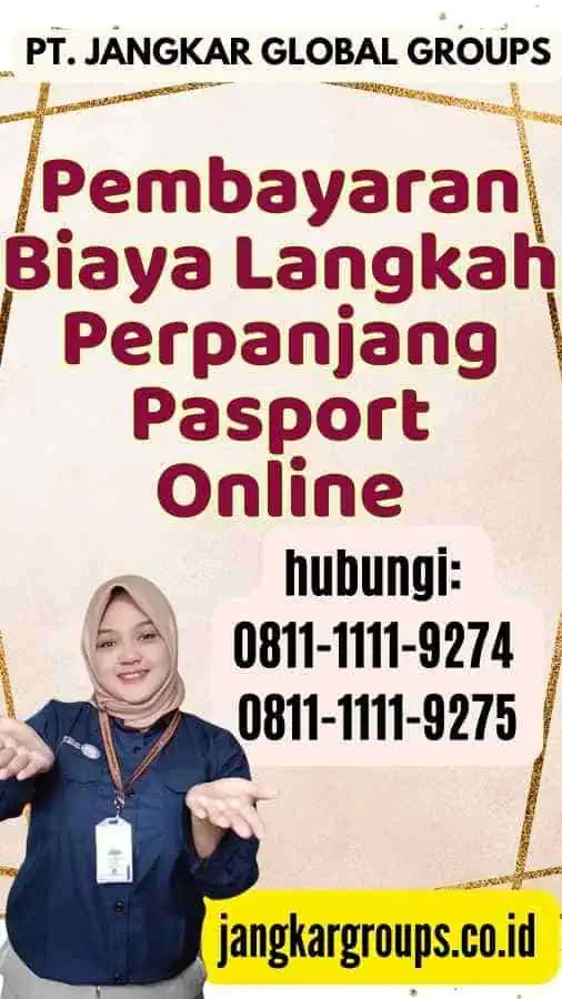 Pembayaran Biaya Langkah Perpanjang Pasport Online