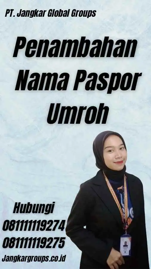 Penambahan Nama Paspor Umroh