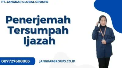 Penerjemah Tersumpah Ijazah