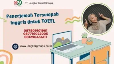 Penerjemah Tersumpah Inggris Untuk TOEFL