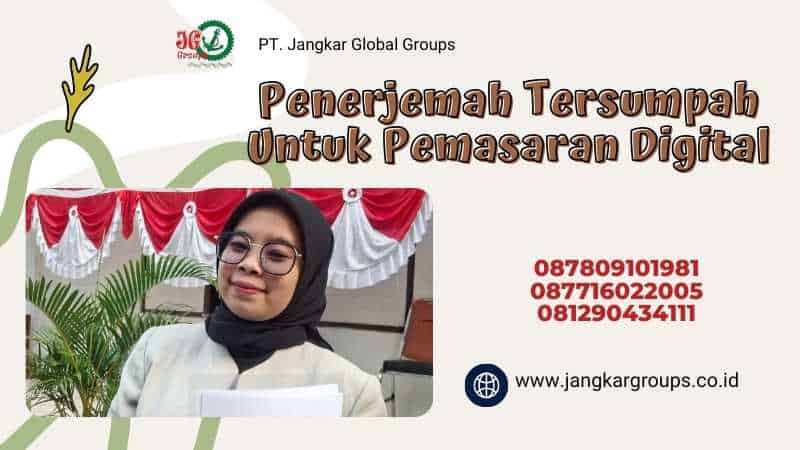 Penerjemah Tersumpah Untuk Pemasaran Digital