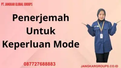 Penerjemah Untuk Keperluan Mode