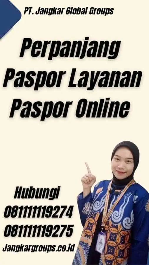 Perpanjang Paspor Layanan Paspor Online