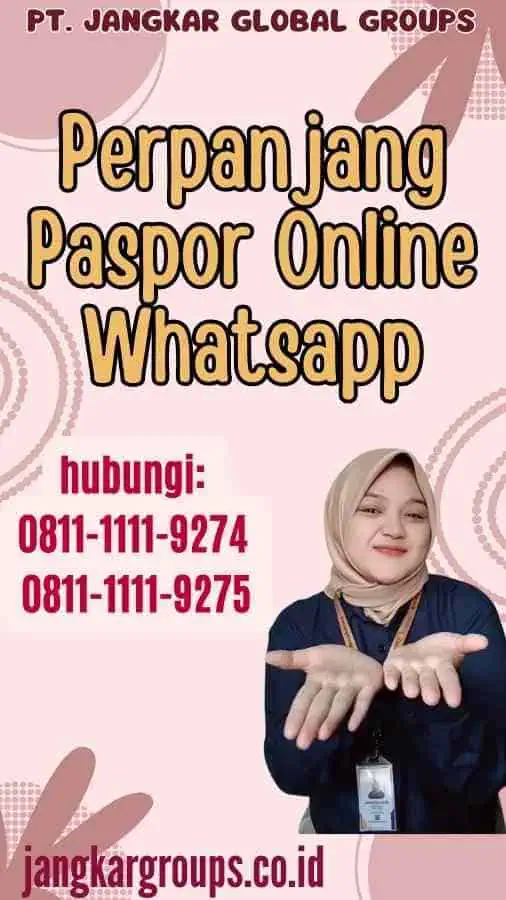 Perpanjang Paspor Online Whatsapp