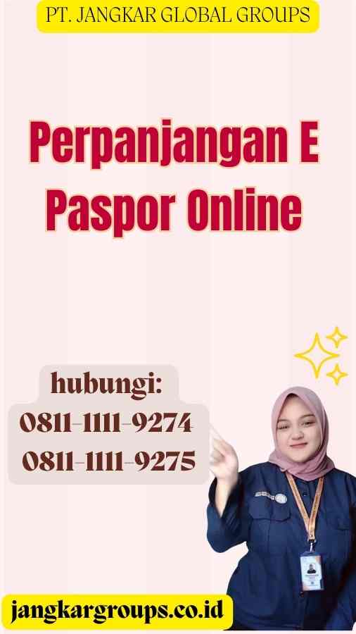 Perpanjangan E Paspor Online