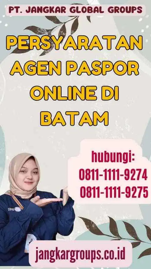 Persyaratan Agen Paspor Online di Batam