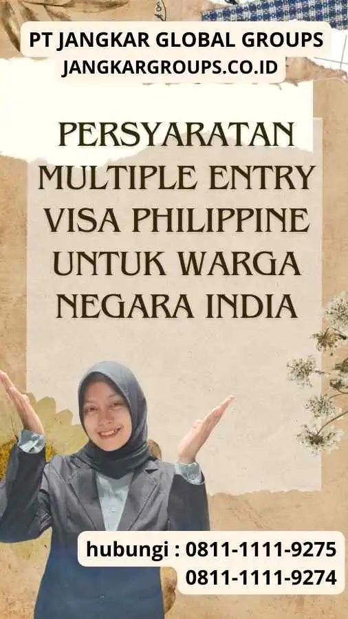 Persyaratan Multiple Entry Visa Philippine untuk Warga Negara India