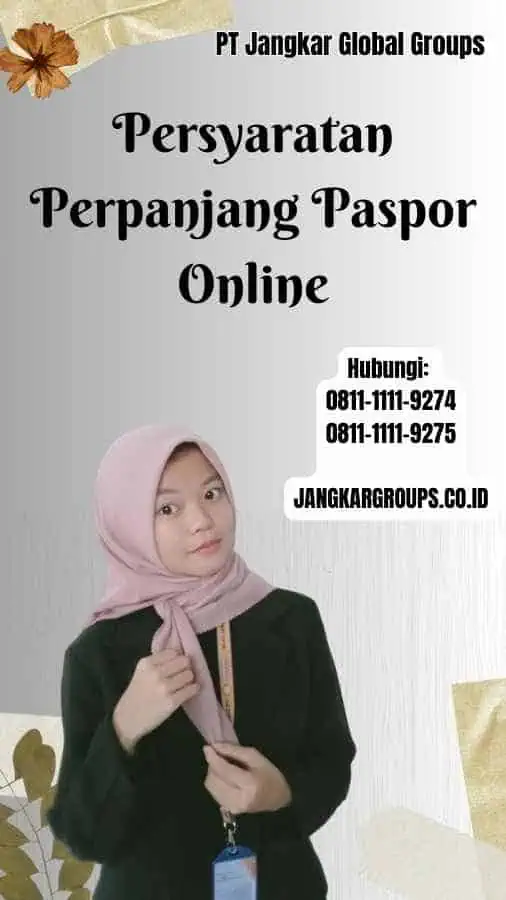 Persyaratan Perpanjang Paspor Online