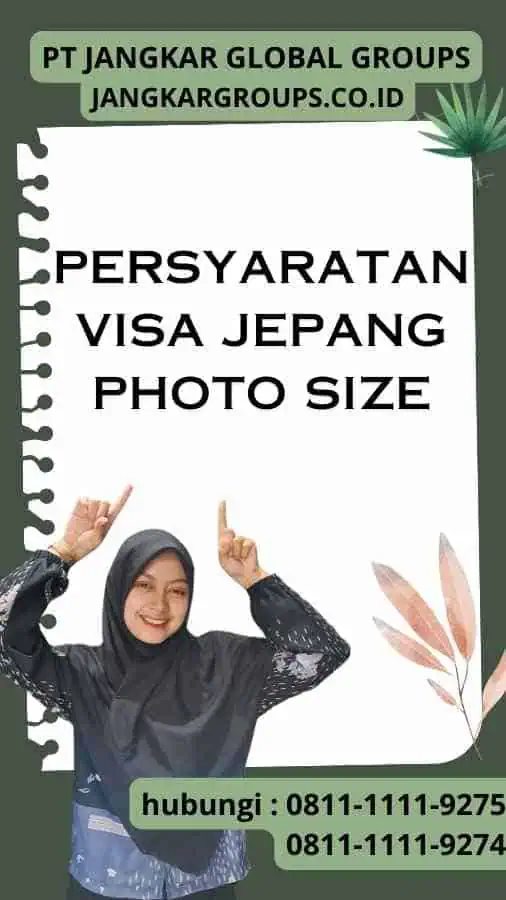 Persyaratan Visa Jepang Photo Size