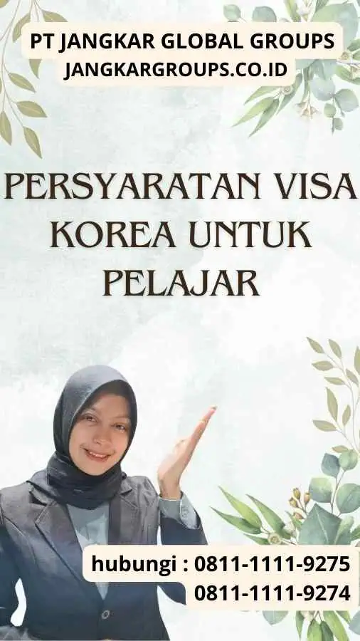 Persyaratan Visa Korea untuk Pelajarr