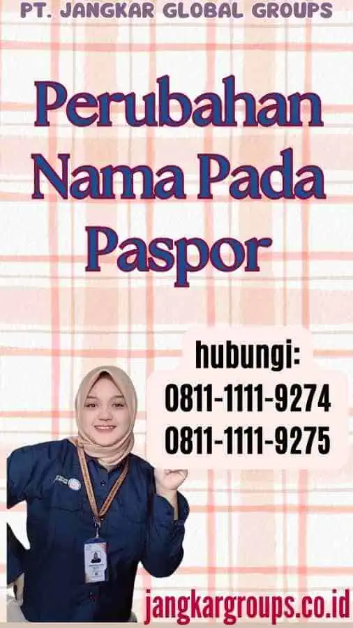 Perubahan Nama Pada Paspor