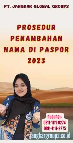 Prosedur Penambahan Nama di Paspor 2023