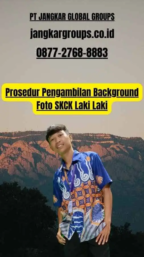 Prosedur Pengambilan Background Foto SKCK Laki Laki