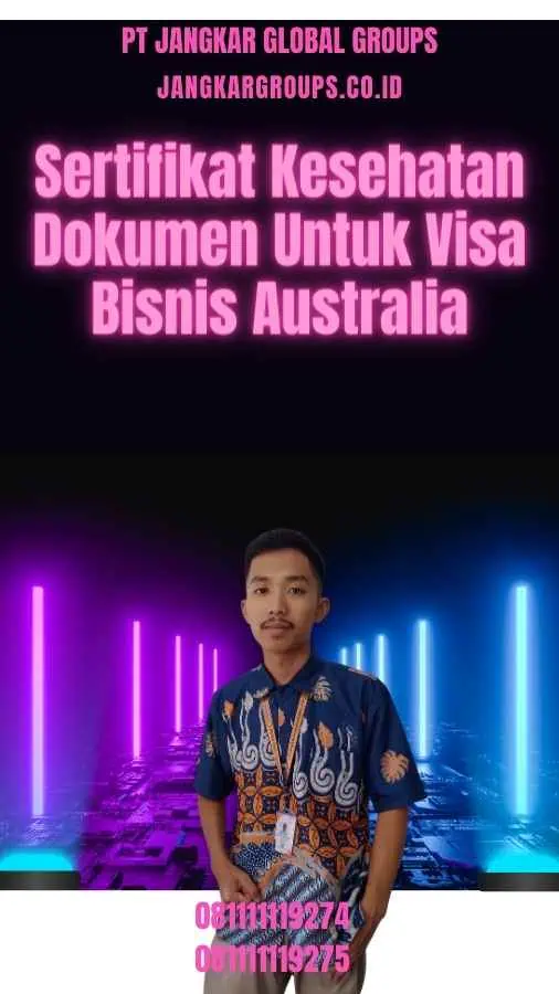 Sertifikat Kesehatan Dokumen Untuk Visa Bisnis Australia