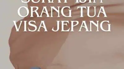 Surat Ijin Orang Tua Visa Jepang