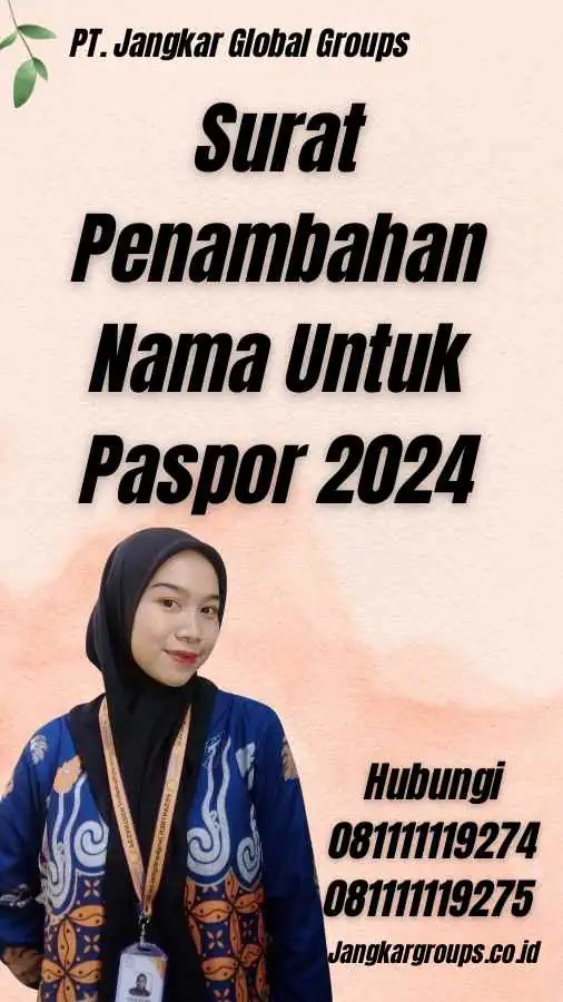 Surat Penambahan Nama Untuk Paspor 2024