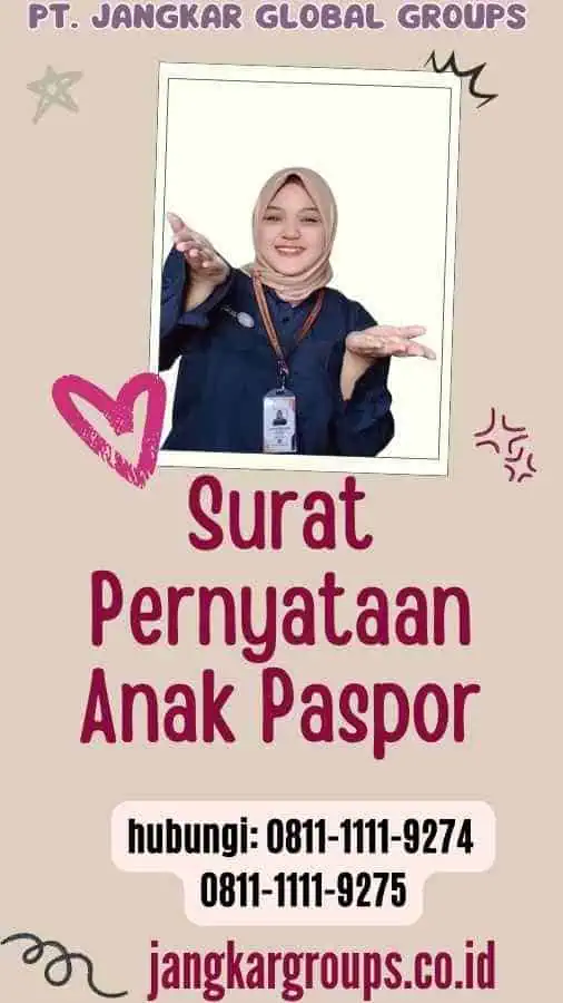 Surat Pernyataan Anak Paspor