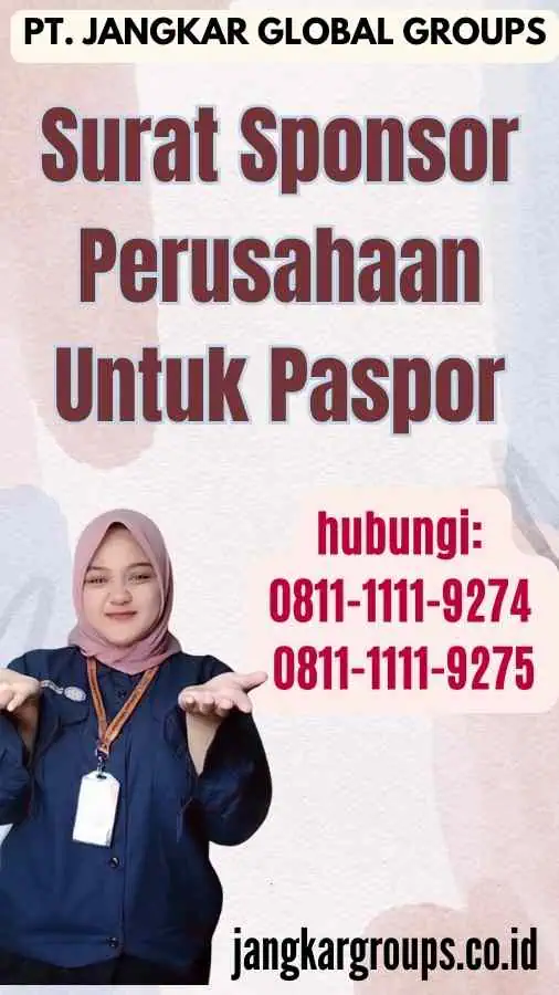 Surat Sponsor Perusahaan Untuk Paspor