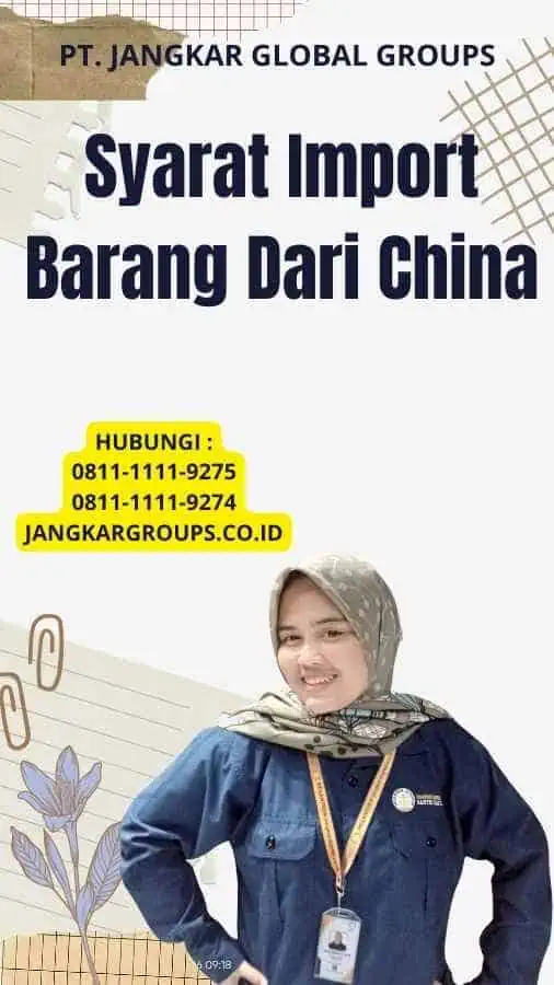 Syarat Import Barang Dari China