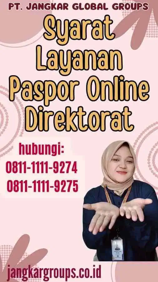 Syarat Layanan Paspor Online Direktorat