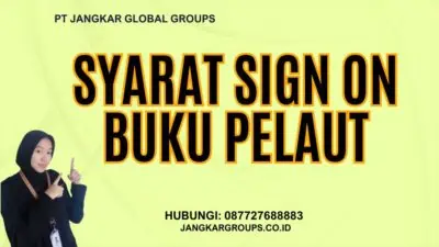 Syarat Sign On Buku Pelaut