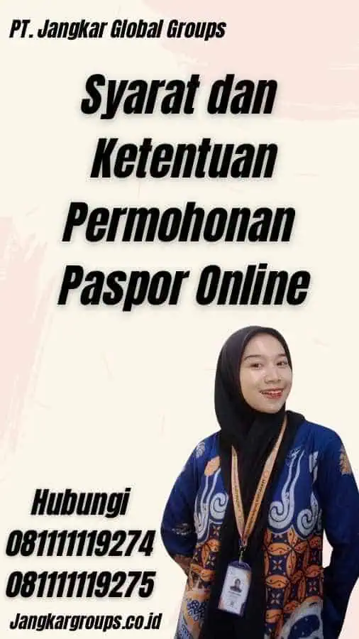 Syarat dan Ketentuan Permohonan Paspor Online