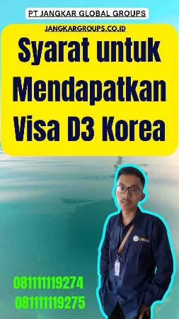 Syarat untuk Mendapatkan Visa D3 Korea