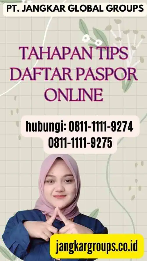 Tahapan Tips Daftar Paspor Online